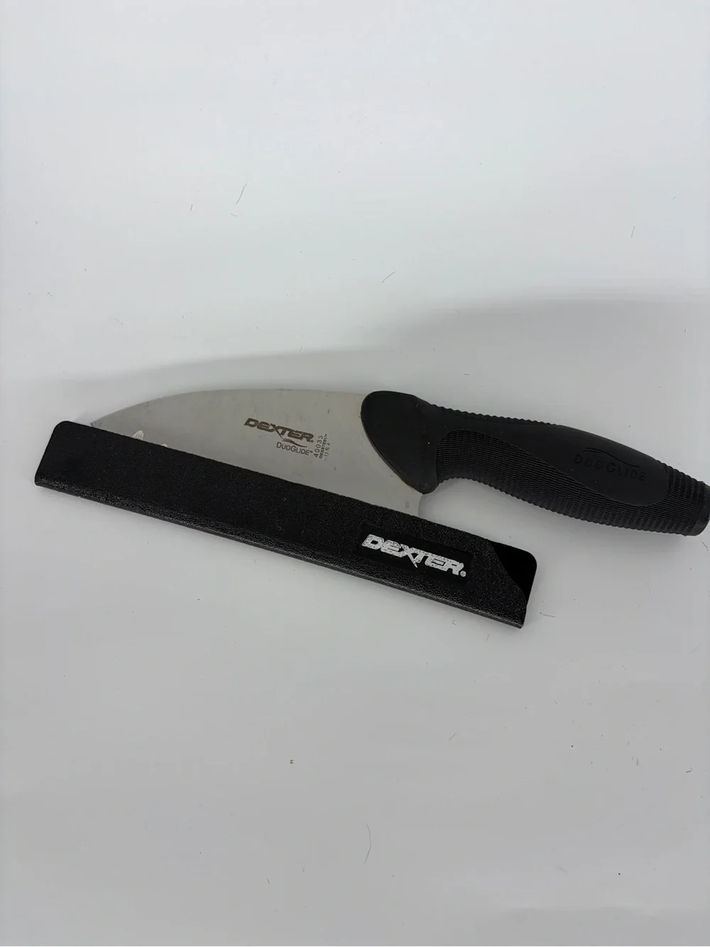 Dexter DuoGlide 40033 Hook All-Purpose Chefs Knife Black Sheath 8” Made in USA